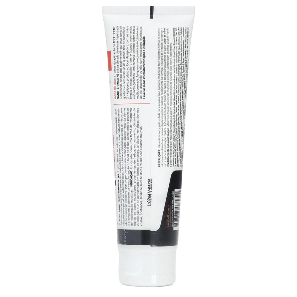 Encontraproduto.com.br - Toff Care N3 - Creme Nanotérmico De Aquecimento Muscular Intenso Tamanho:único;cor:branco