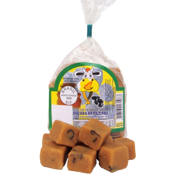 Doce de Leite Com Ameixa em Tablete 200g - Doçura Fazenda