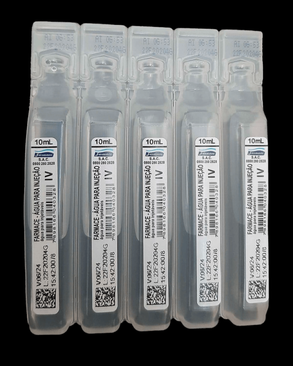 Encontraproduto.com.br - Água para Injeção Estéril 10ml - Farmace