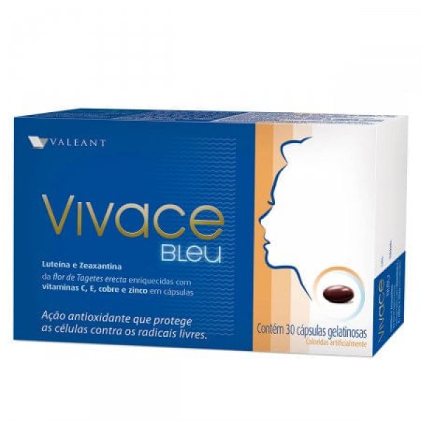 Encontraproduto.com.br - Vivace Bleu 30 Comprimidos Gel Valeant