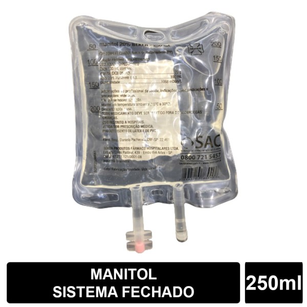 Encontraproduto.com.br - Manitol 20% Beker Sistema Fechado 250ml