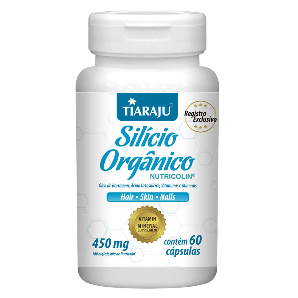 Silício Orgânico (450mg) 60 Cápsulas - Tiarajú