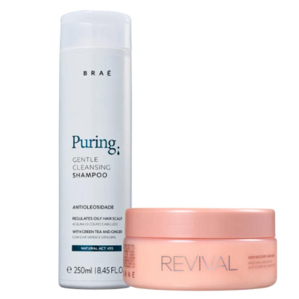 Kit Braé Puring Revival Oiliness and Hydration (2 Produtos)