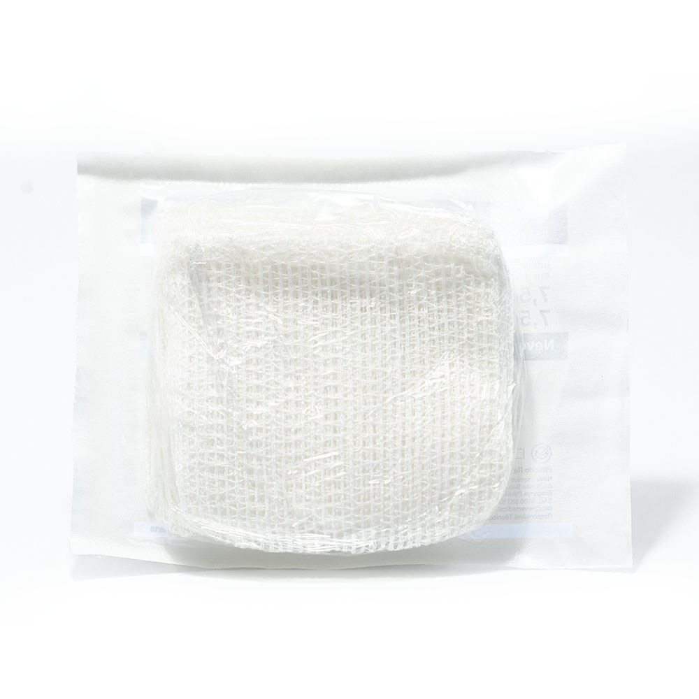Encontraproduto.com.br - Compressa De Gaze Neve - 13 Fios - 7,5X7,5Cm - Crochê - Estéril - 10 Unidades