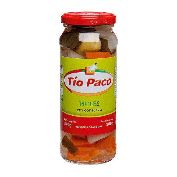 Encontraproduto.com.br - Picles Em Conserva Tio Paco 200g
