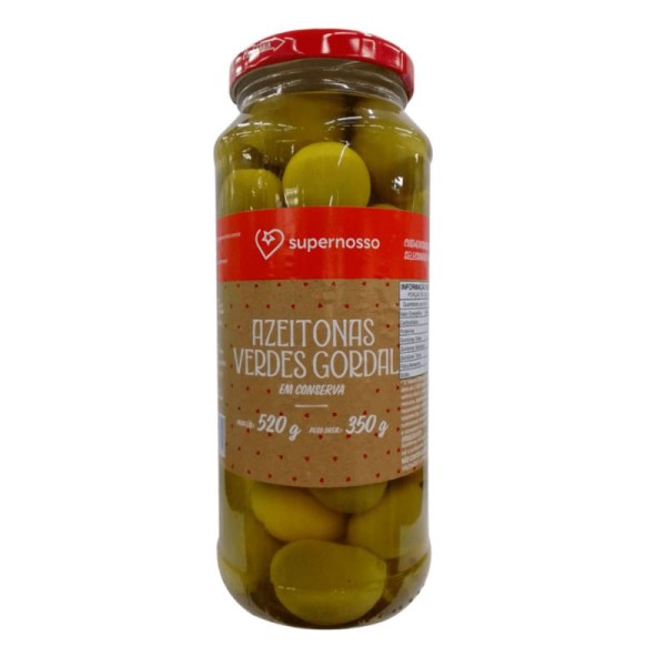Encontraproduto.com.br - Azeitona Verde Gordal com Caroço Carrefour Vidro 350g