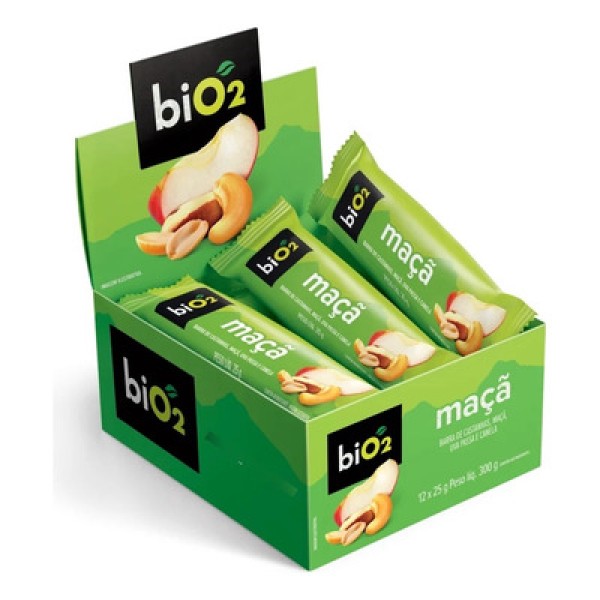 Encontraproduto.com.br - Barra Nuts Sabor Maçã Bio2 Organic 7nuts com 3 Unidades