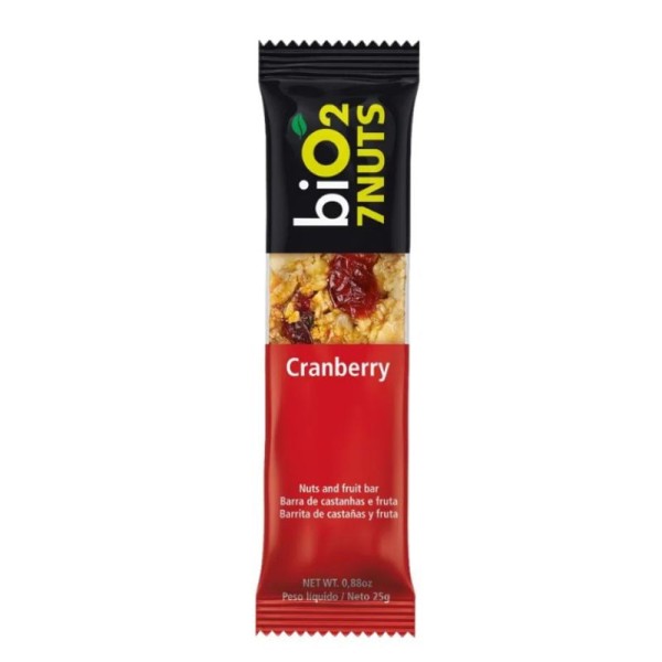 Encontraproduto.com.br - Barra de Castanhas e Frutas Cranberry 25g Bio2