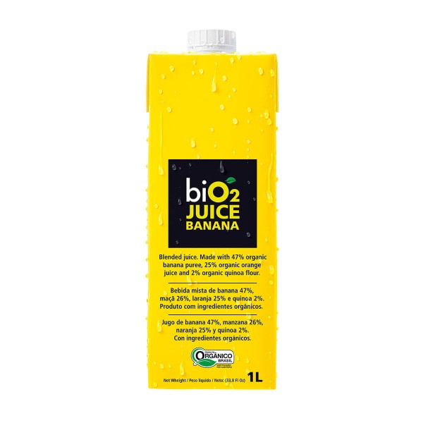 Encontraproduto.com.br - Suco Misto de Banana Orgânico Bio2 Juice 1 Litro
