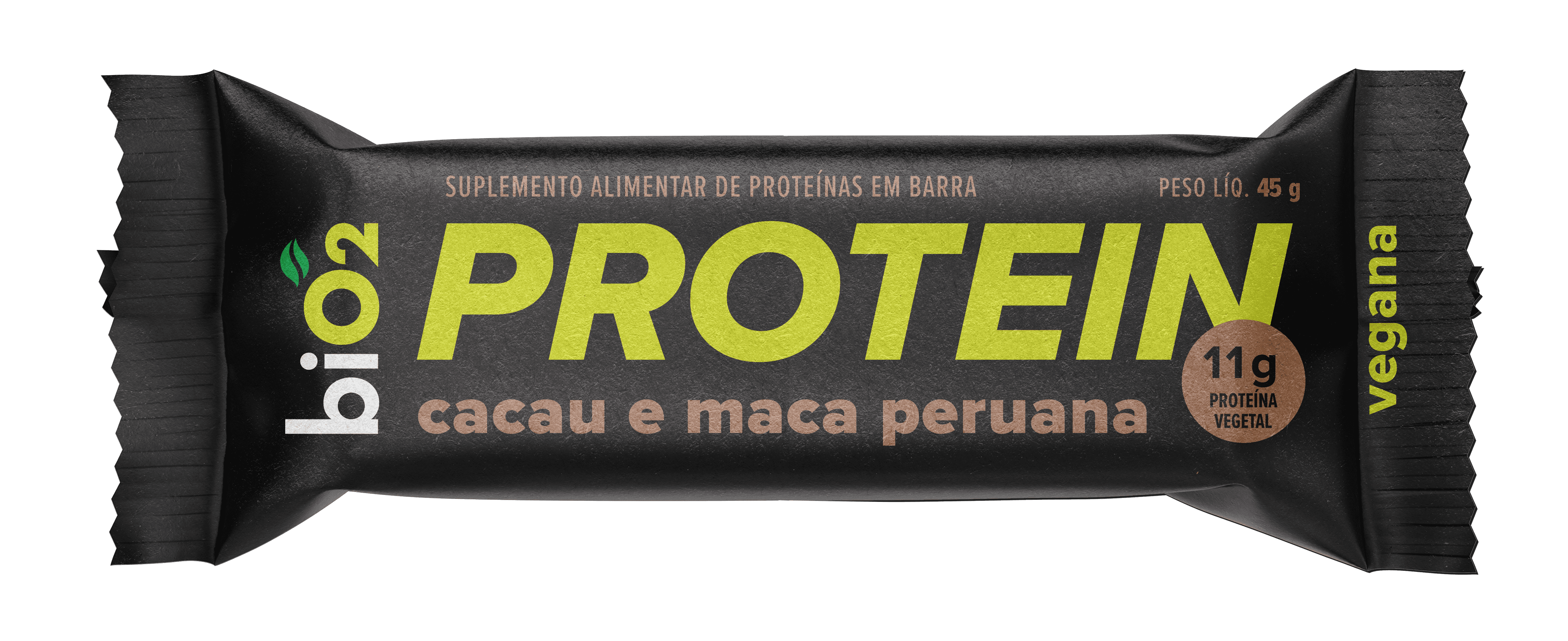 Encontraproduto.com.br - Barra de Proteína BiO2 Cacau e Maca Peruana 45g