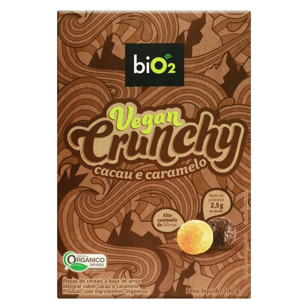 Encontraproduto.com.br - Cereal Vegan Crunchy Org Bio2 200G Cacau E Caramel