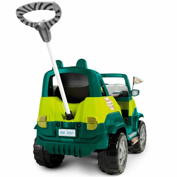 Encontraproduto.com.br - Carrinho de Passeio e Pedal Empurrador Calesita Diipi Verde