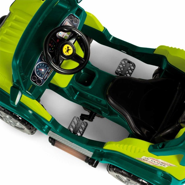 Encontraproduto.com.br - Carrinho de Passeio e Pedal Empurrador Calesita Diipi Verde