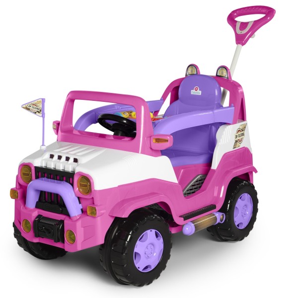 Encontraproduto.com.br - Mini Carro Dipi com Empurrador e Som Rosa - 1028 - Calesita