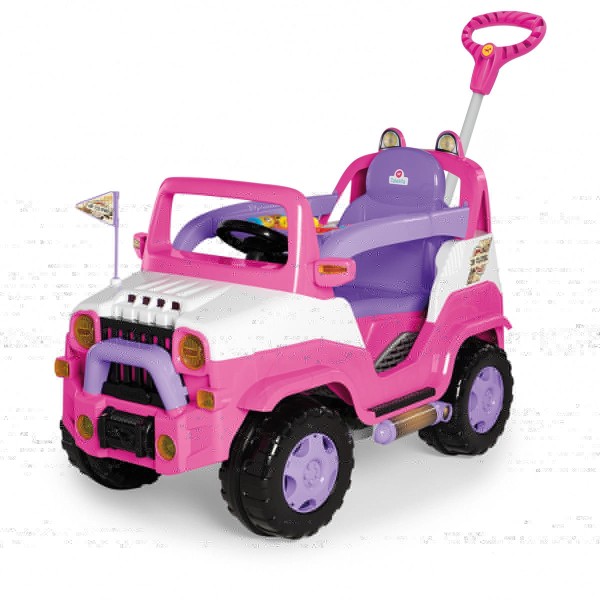 Encontraproduto.com.br - Mini Carro Dipi com Empurrador e Som Rosa - 1028 - Calesita