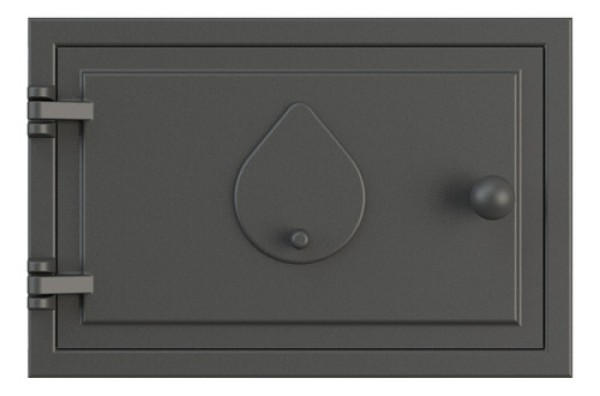 Encontraproduto.com.br - Porta P/ Cinzeiro Fornalha Fogão A Lenha Gota 18,5x31,5cm