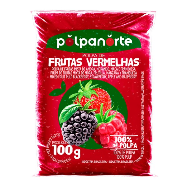 Encontraproduto.com.br - Polpa Polpanorte Frutas Vermelhas 100g