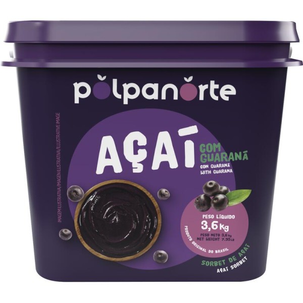 Encontraproduto.com.br - Açaí Polpa Norte Tradicional Pote 3,6kg