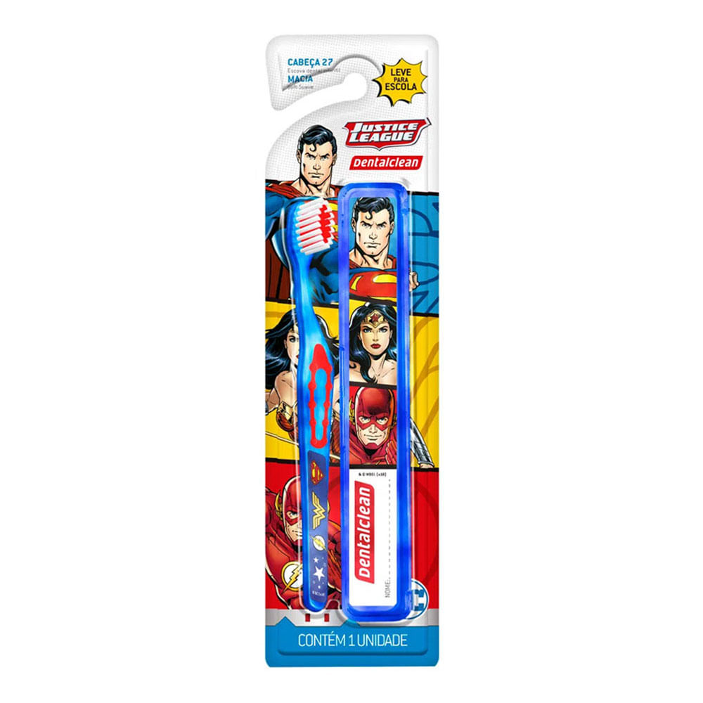 Escova Dental Infantil Herois Escolar Azul - Dentalclean