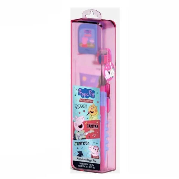 Encontraproduto.com.br - Kit Infantil DentalClean Higiene Oral Peppa Pig