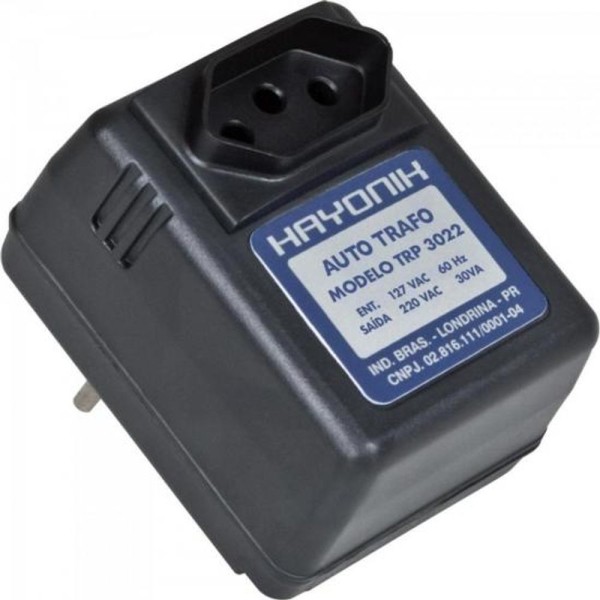 Encontraproduto.com.br - Auto Transformador Parede Hayonik Trp 3022 127220vac 30va