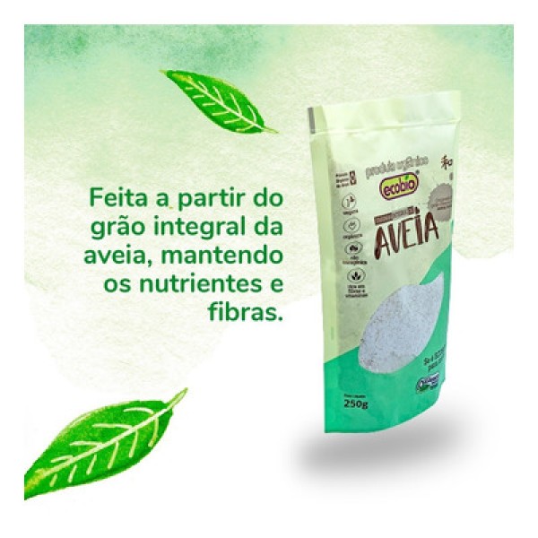 Encontraproduto.com.br - Farinha Integral de Aveia Orgânica 250g Ecobio