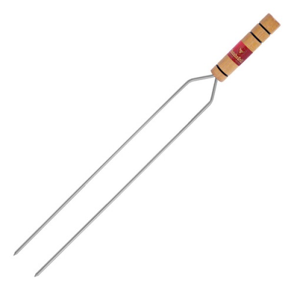 Espeto para Coração Grilazer Duplo 75cm GA004
