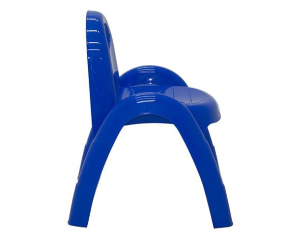 Encontraproduto.com.br - CADEIRA PLASTICA MONOBLOCO COM BRACOS INFANTIL POPI AZUL SEM INSERTO