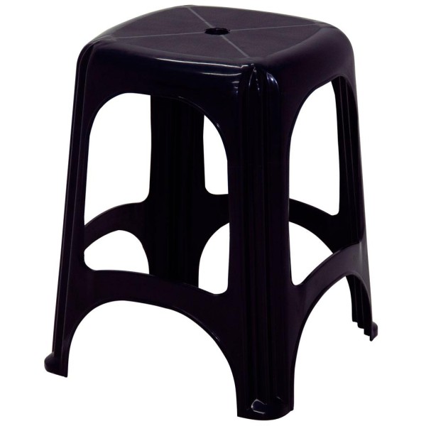 Encontraproduto.com.br - Banqueta Tramontina Niterói em Polipropileno Sustentável Preto