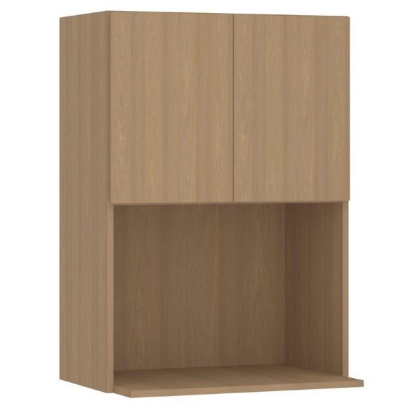 Encontraproduto.com.br - Armário Aéreo Slim 2 Portas Com Nicho Para Micro Luciane Freijo