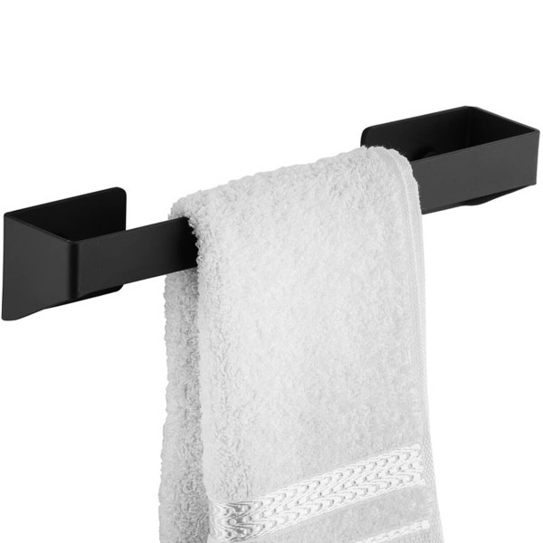 Encontraproduto.com.br - Suporte Para Toalha de Rosto Toalheiro Porta Toalha Grafite 30cm