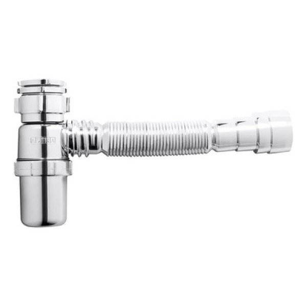 Sifão Sanfonado Longo 80cm Plástico Universal Metasul