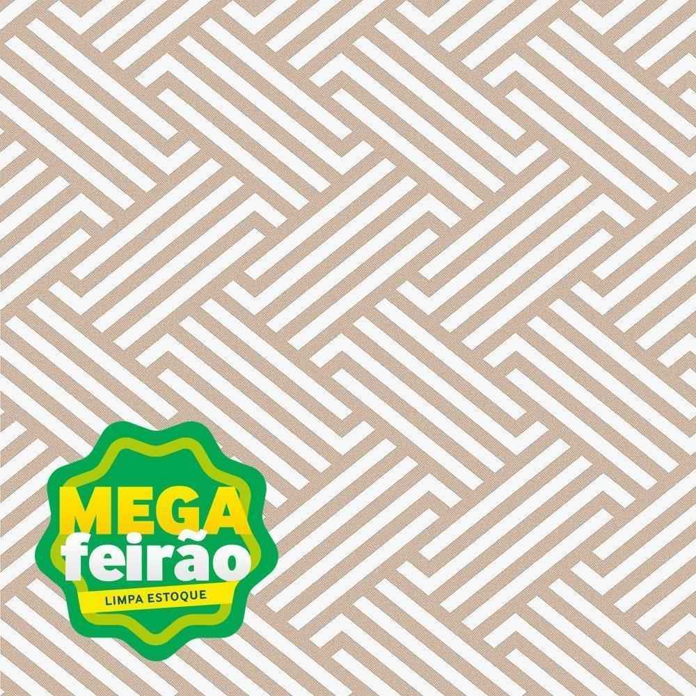 Papel de Parede Bobinex 3511 Relevo Ranhura Bege e Marrom