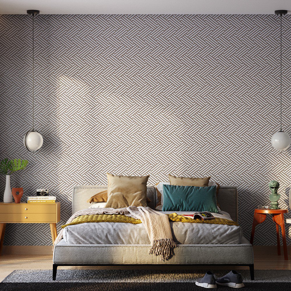 Encontraproduto.com.br - Papel De Parede Bobinex 3513 Relevo Ranhura Marrom