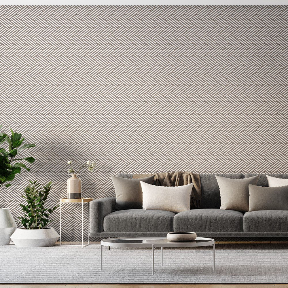 Encontraproduto.com.br - Papel De Parede Bobinex 3513 Relevo Ranhura Marrom