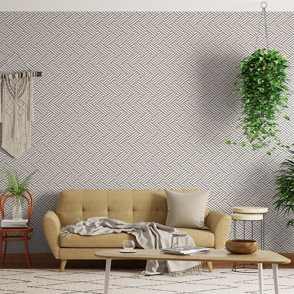 Encontraproduto.com.br - Papel De Parede Bobinex 3513 Relevo Ranhura Marrom
