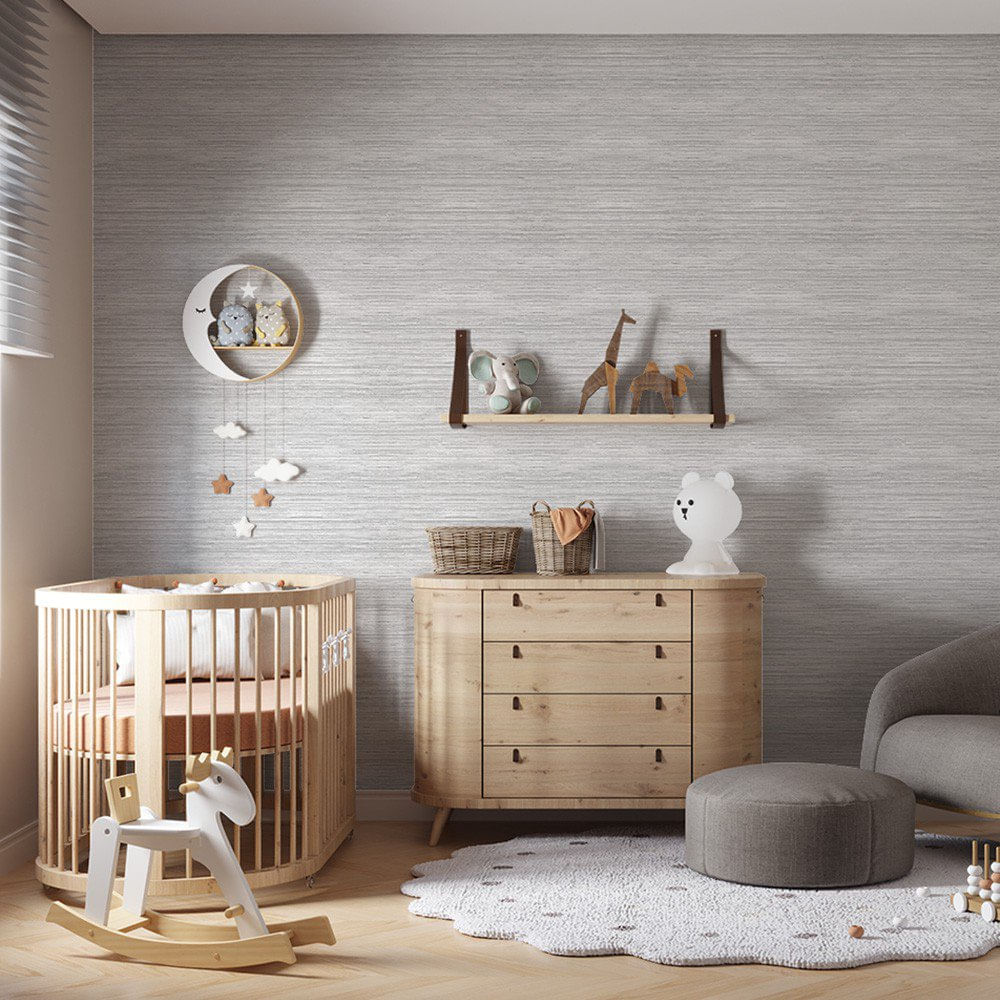 Encontraproduto.com.br - Papel De Parede Bobinex Palha Cinza