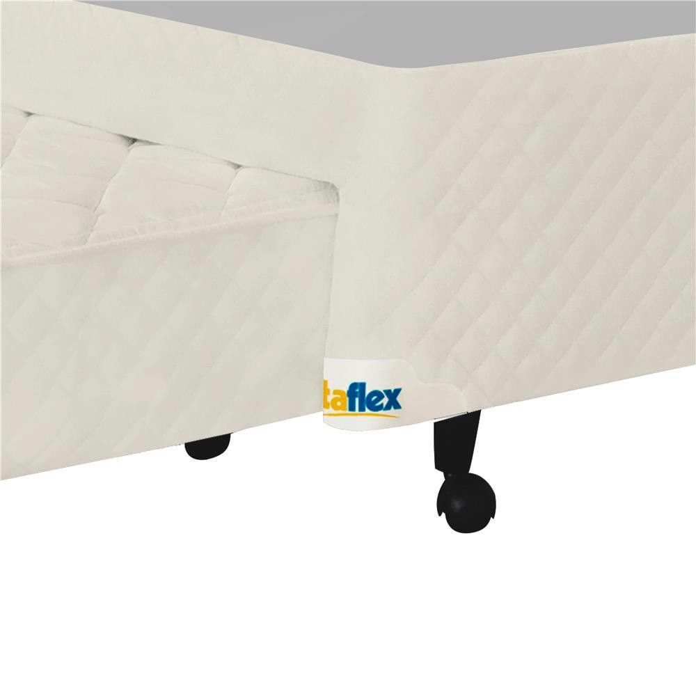 Encontraproduto.com.br - Base Box Para Colchão Solteiro Itaflex Lyon Com Cama Auxiliar 42X88X188 Cm Bege