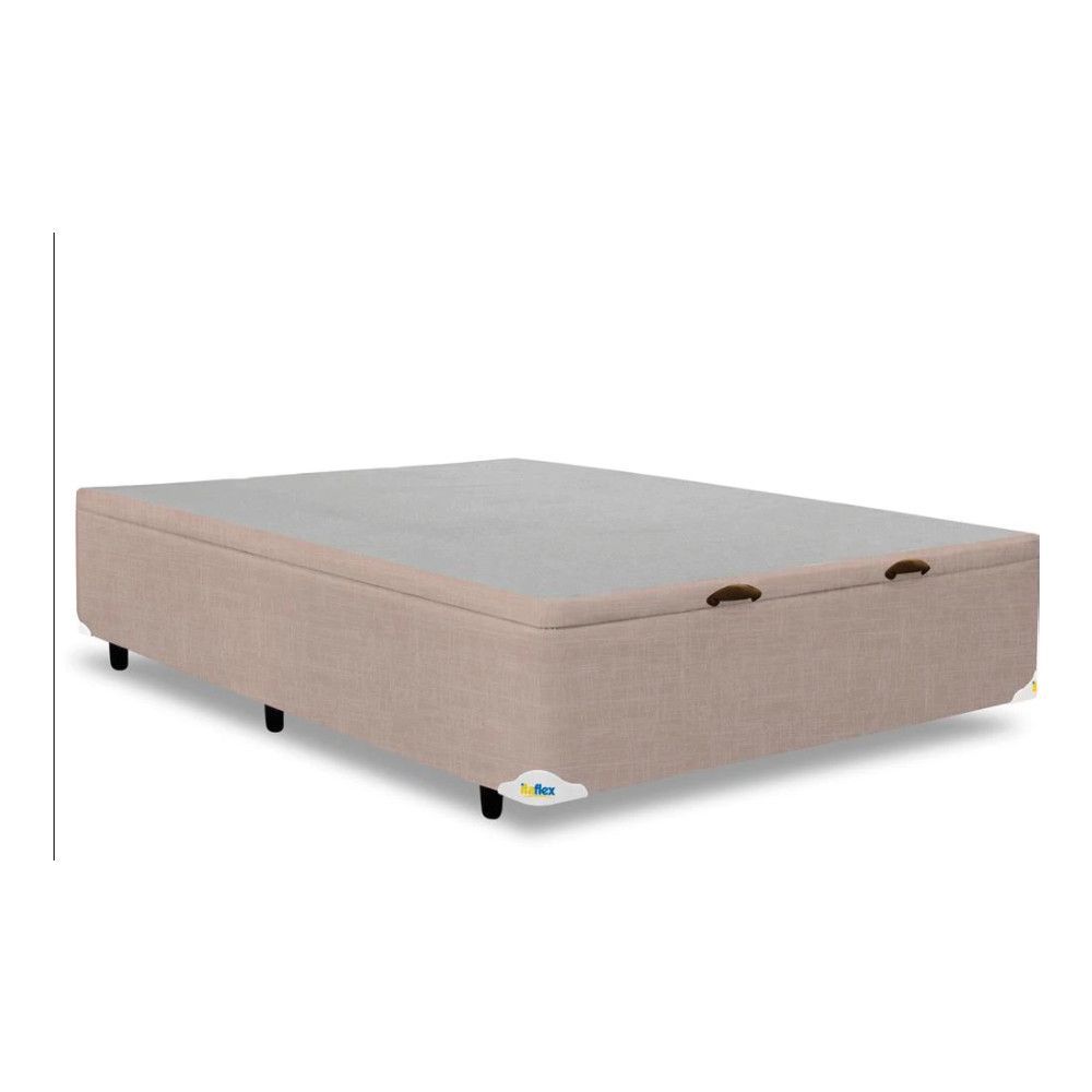 Encontraproduto.com.br - Base Box Para Colchão De Casal Itaflex Universal Com Baú 40,5X138X188 Cm Capuccino
