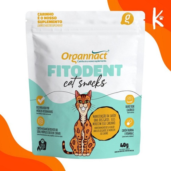 Fitodent Cat Snacks Organnact 40g
