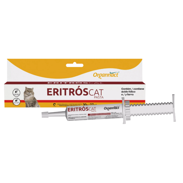Encontraproduto.com.br - Organnact Eritrós Cat Pasta Suplemento para Gatos