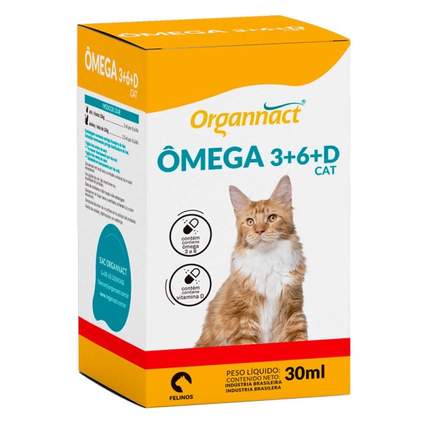 Encontraproduto.com.br - Organnact Ômega 3+6+D para Gatos