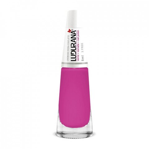 Esmalte Cremoso 8ml Rosa Chiclete - Ludurana