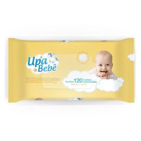Encontraproduto.com.br - 120 Toalhinhas Umedecidas Upa Bebe Lencinho Full