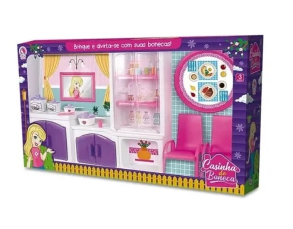 Encontraproduto.com.br - Sala De Jantar Para Bonecas Coleção Princesas Lua De Cristal