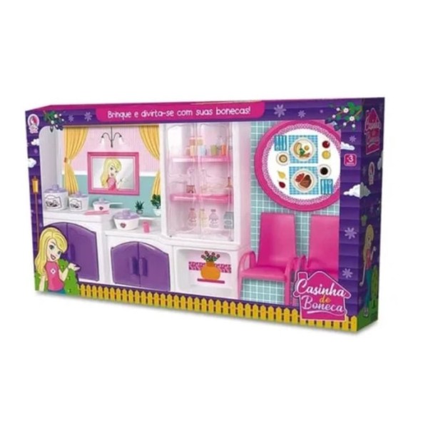 Encontraproduto.com.br - Sala De Jantar Para Bonecas Coleção Princesas Lua De Cristal