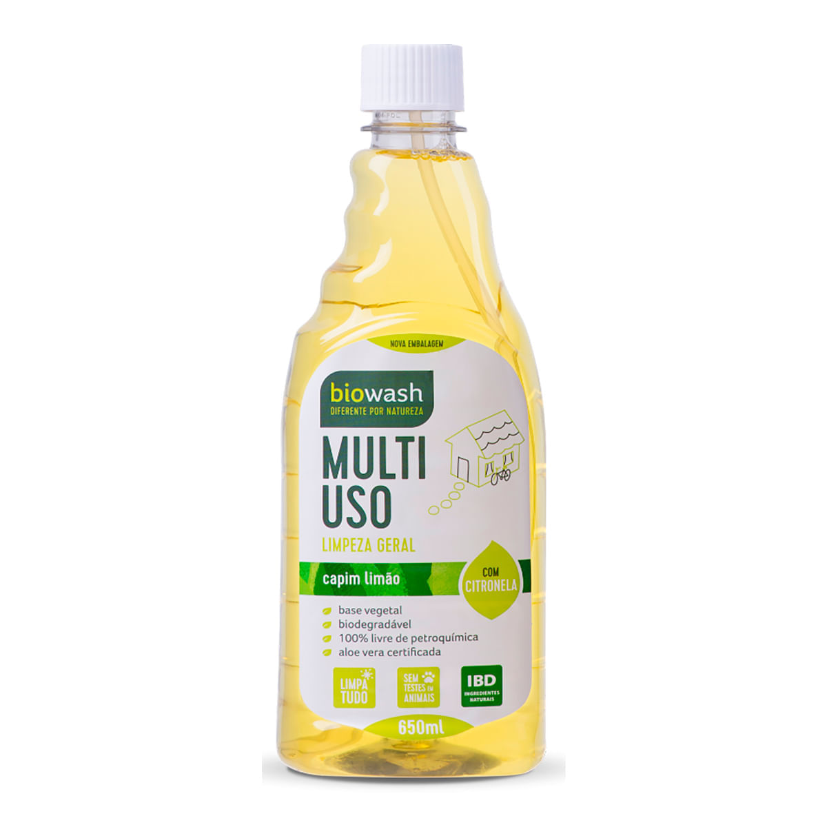 Encontraproduto.com.br - Refil Multiuso Natural Limpeza Geral Capim-limão 650ml – BioWash