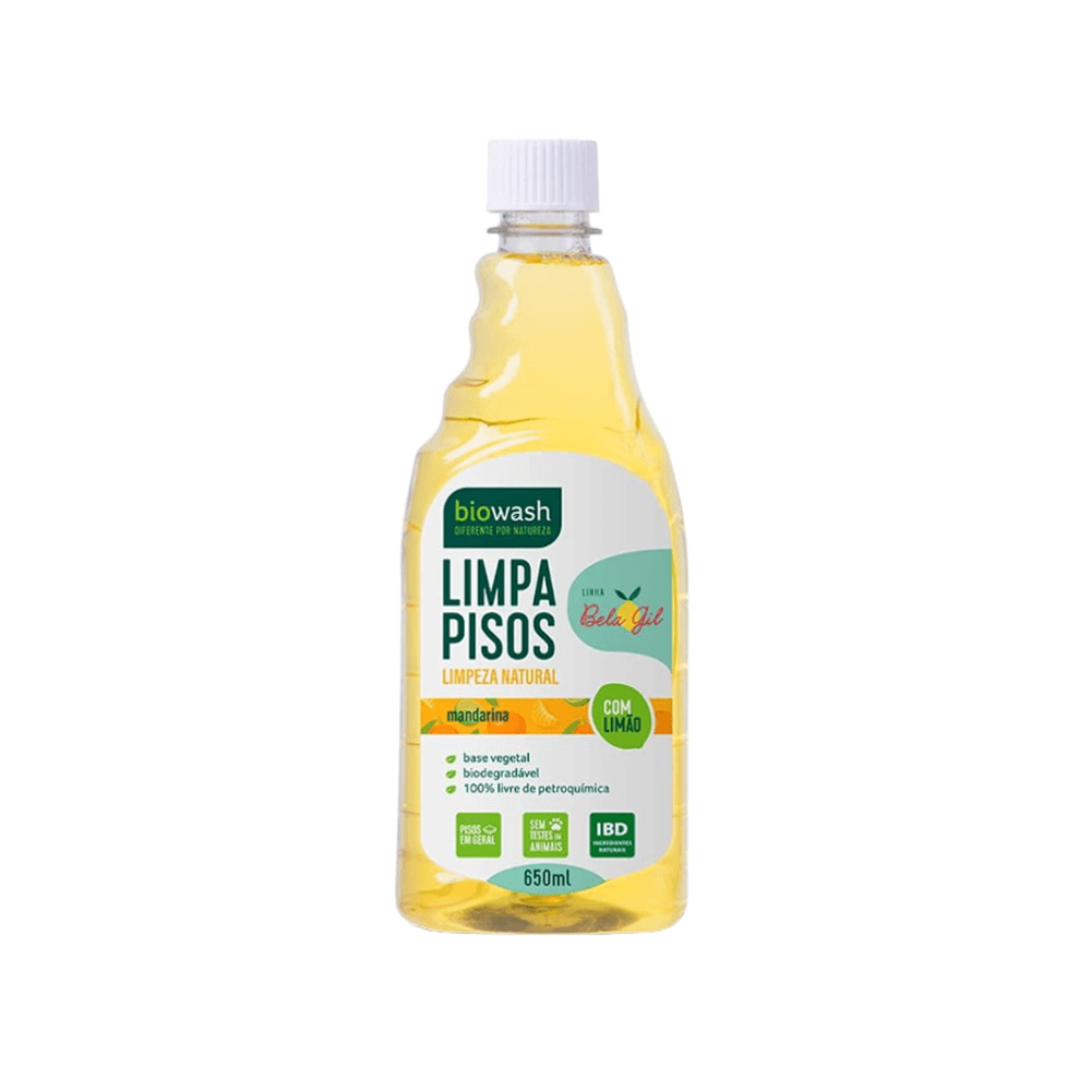Encontraproduto.com.br - Limpa Pisos Refil Mandarina Biowash Bela Gil 650ml