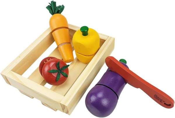 Encontraproduto.com.br - Coleção Comidinha Kit Legumes Com Corte-4 Legumes Faca/Caixa