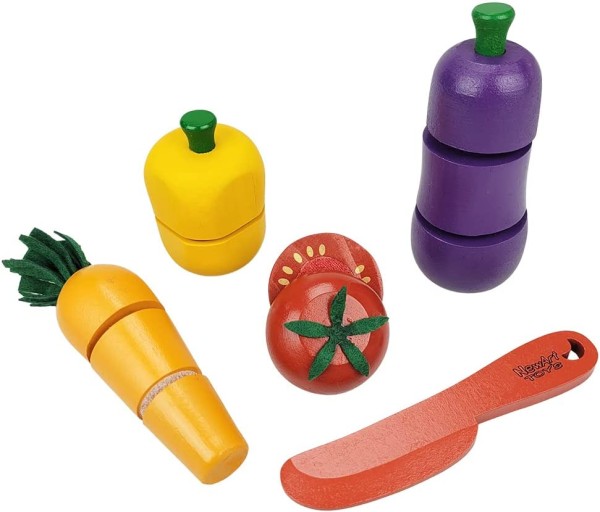 Encontraproduto.com.br - Coleção Comidinha Kit Legumes Com Corte-4 Legumes Faca/Caixa